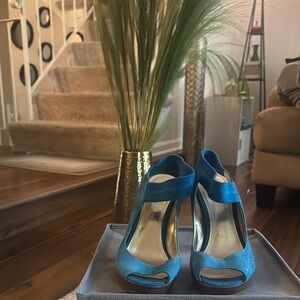 Elegant Blue Women's Heels